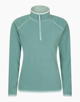 Mountain Warehouse Womens Mountain Warehouse Womens/Ladies Montana Half Zip Fleece Top - Blue - Size: 16