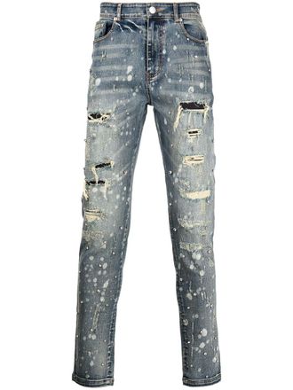 Gods Masterful Children Billy the Kid ripped jeans - men - Cotton/Elastane - 34 - Blue