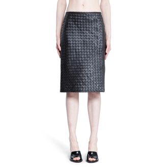 Bottega Veneta Intrecciato midi skirt