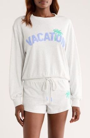 PJ Salvage Vacay Vibes Short Pajamas in Heather Cloud at Nordstrom Rack, Size X-Small