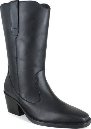 Zigi Soho Baldwin Western Boot in Black Leather at Nordstrom, Size 10