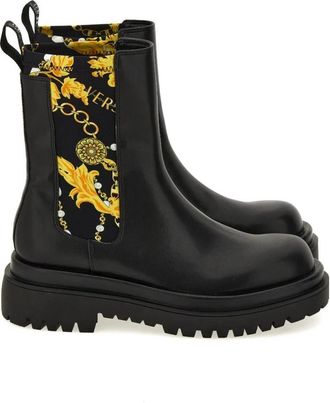 Versace Jeans Couture Laarzen - Dames - Chelseaboots - Zwart - 37 EU - Schoenen