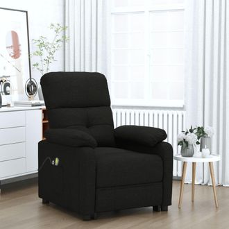 vidaXL Sill&oacute;n De Masaje El&eacute;ctrico Tela Negro Vidaxl