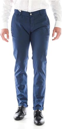 Daniele Alessandrini Jeans - Heren - Chinos - Blauw - W32 - Katoen - Broeken
