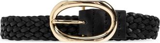 Anine Bing Signature Link Leren Riem - Dames - Riemen - Zwart - M/L - Leer - Accessoires