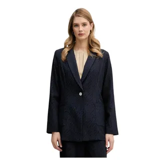 Joseph Ribkoff Blazer - Jackets - Mujer - Azul - 3XL