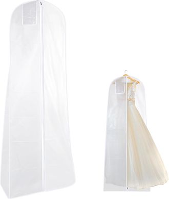 OEM Funda Para Ropa De 180 Cm De Largo, Para Vestidos De Novia, Con Cremallera, Bolsillo Transparente, A Prueba De Polvo E Impermeable, Adecuada Para Vest