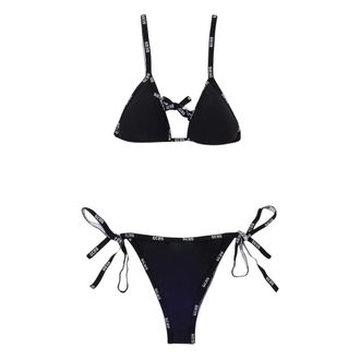 GCDS Gcds, Dames, Badkleding, Zwart, Maat: XS Polyamide