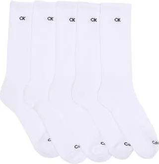 Calvin Klein Basic Sport Athletic Socks - Pack of 5 in White at Nordstrom Rack