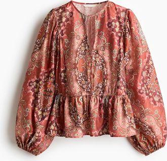 H&M Peplumbluse - Orange