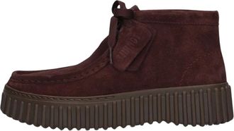 Clarks Schoenen, Dames, Rood, 38 EU, Leer, Torhill Moss