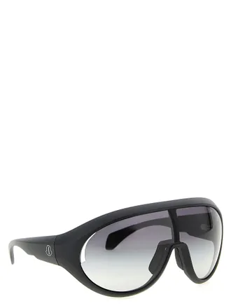 Rick Owens RI327849BM Bio Nylon Mask-Style Sunglasses - Black
