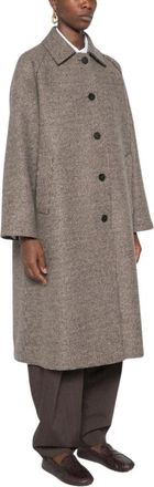 Harris Wharf London Jassen, Dames, Beige, XS, Wol, Wool Coat
