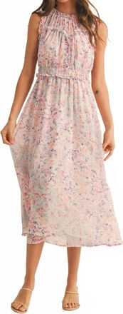 Merci Laila Midi Dress In Multi