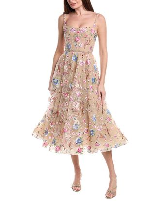 Bronx and Banco Bronx And Banco Mademoiselle Embroidered Midi Dress