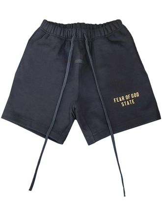 Fear of God logo-print track pants - Black