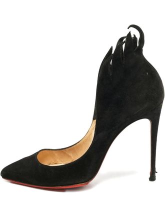 Christian Louboutin 1153440 Black - women - Leather/Leather/Leather - 36.5