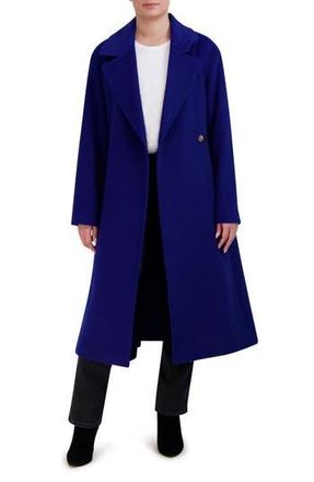 Cole Haan Slick Wool Blend Coat in Cobalt at Nordstrom Rack, Size 12