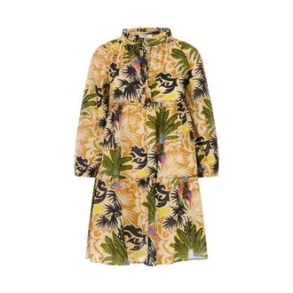 Anjuna Short Dresses, female, Green, Size: M Caftan Short