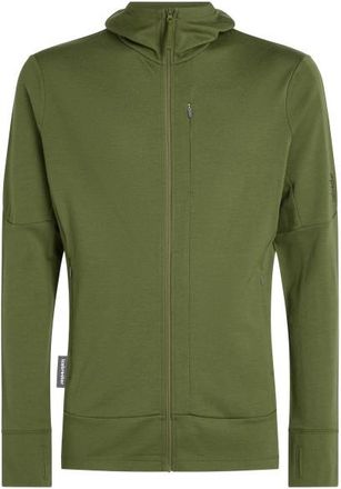 Icebreaker Merino 260 Quantum IV L/S Zip Hoodie Merinohoodie f&uuml;r Herren | oliv