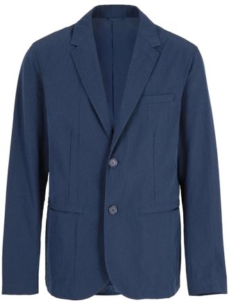 A|X Armani Exchange single-breasted blazer - men - Polyester/Elastomultiester - 42 - Blue