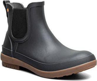 Bogs Amanda II Waterproof Insulated Chelsea Rain Boot in Black at Nordstrom, Size 11