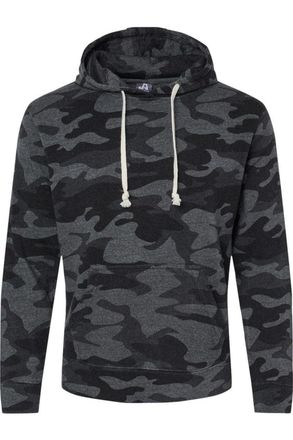 J. America Triblend Fleece Hooded Sweatshirt