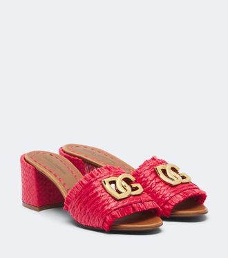 Dolce & Gabbana DG woven mules