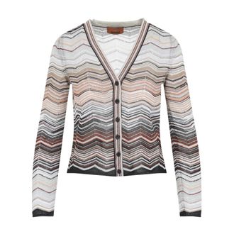 Missoni Cardigans, female, Multicolor, XS, Buttoned Cardigan