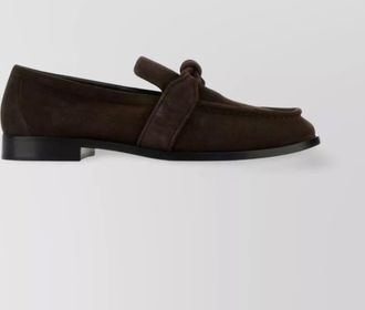 Bottega Veneta astaire loafers with knot detail and suede finish