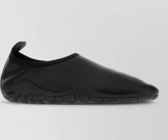 Jil Sander leather slip-on loafers