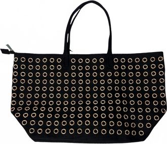 Remi/Reid Womens Eliana Grommet Canvas Tote Bag In Black