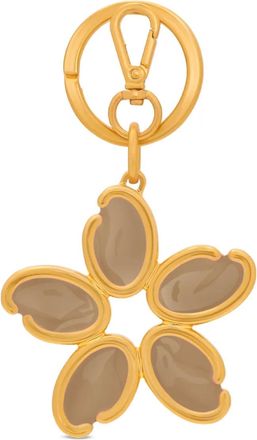 Oscar De La Renta O Flower sleutelhanger met bedel - Goud