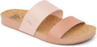 Reef Cushion Bounce Vista Slide Sandal in Cameo Rose Duo at Nordstrom, Size 11