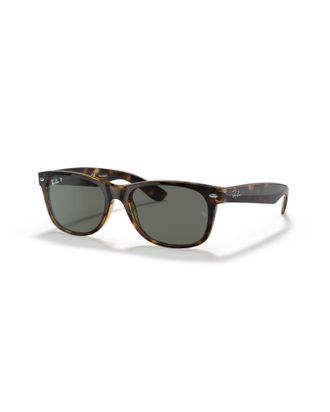 Ray-Ban Unisex - 0Rb2132 Sunglasses In Tortoise 52 Crystal Green Polarized