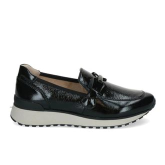 Caprice Loafers - Dames - Loafers - Zwart - 41 EU - Leer - Schoenen