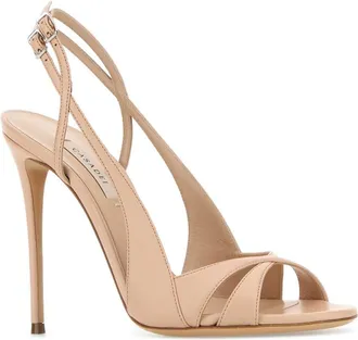 Casadei Womens Heel Sandal Pink Leather