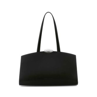 Benedetta Bruzziches Black Leather Serena Shopping Bag