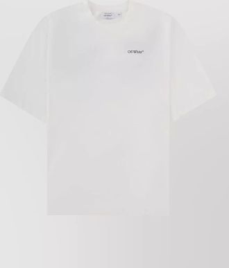 Off-white logo crew neck graphic print t shirt