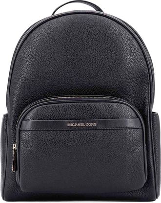 Michael Kors Bex Leather Backpack With Frontal Logo Patch