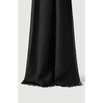 Brunello Cucinelli Cashmere and silk scarf in Black at Nordstrom