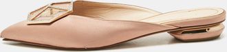 Nicholas Kirkwood Beige Satin Eden Mules