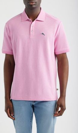 Tommy Bahama Emfielder Icon Solid IslandZone Polo in Very Berry Heather at Nordstrom, Size 2Xlt
