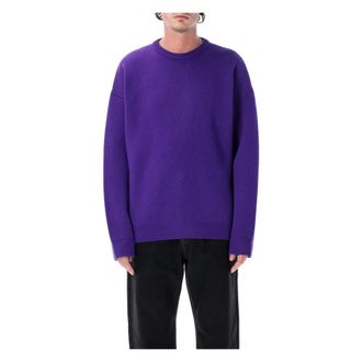 Balenciaga Jersey de cuello redondo - Knitwear - Hombre - P&uacute;rpura - S
