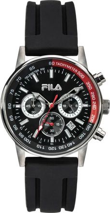 Fila Herenhorloge Chronograaf Siliconen Armband Filactive 38-113 - Heren - Horloges - Zwart - ONE Size - Accessoires
