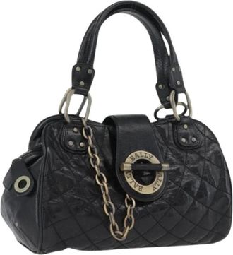 Bally Pre-owned Tote Bag - Dames - Vintage Handtas - Zwart - ONE Size - Leer - Vintage