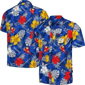 Margaritaville Mens Margaritaville Royal Chase Elliott Island Life Floral Party Full-Button Shirt at Nordstrom, Size Small