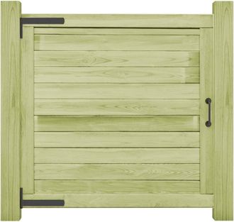 vidaXL Vidaxl - Cancello Da Giardino In Legno Di Pino Impregnato 100x100 Cm