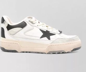 Golden Goose leather upper sneakers suede toe