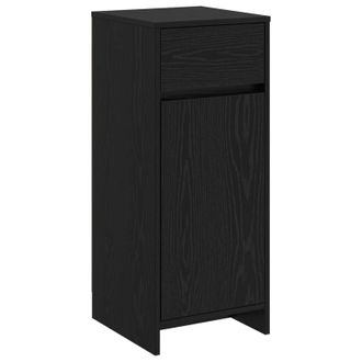 vidaXL Mueble De Cuarto De Ba&ntilde;o Roble Negro 35 X 36,5 X 85 Cm Vidaxl